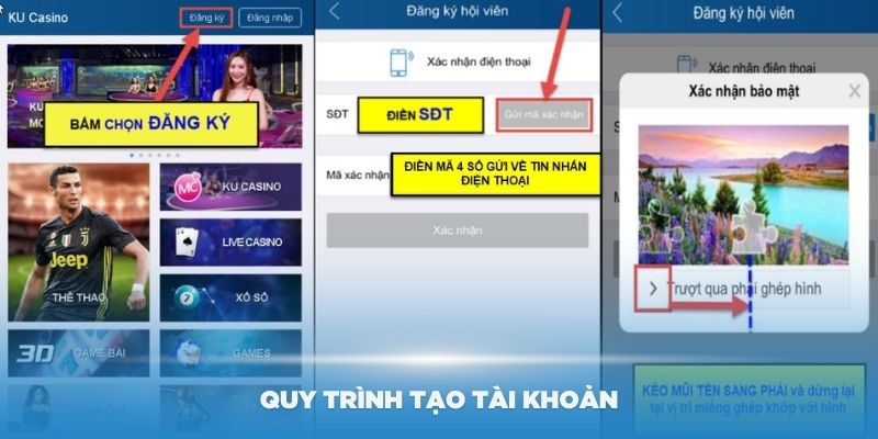 Hướng dẫn quy trình tạo tài khoản để tham gia vào nhà cái